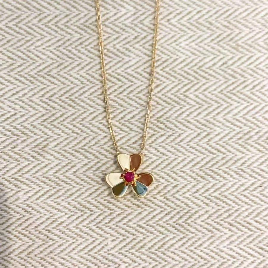[Lumi Jewels]FRIVOLE GOLD FLOWER NECKLACE