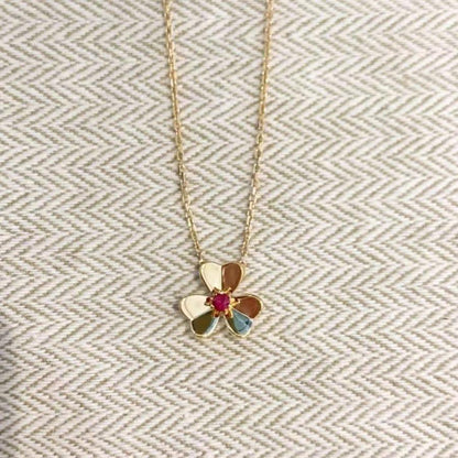 [Lumi Jewels]FRIVOLE GOLD FLOWER NECKLACE