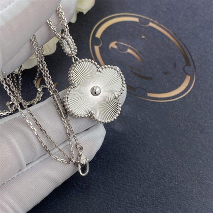 [Lumi Jewels]CLOVER 25MM SILVER BIG CLOVER NECKLACE