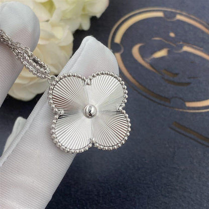 [Lumi Jewels]CLOVER 25MM SILVER BIG CLOVER NECKLACE