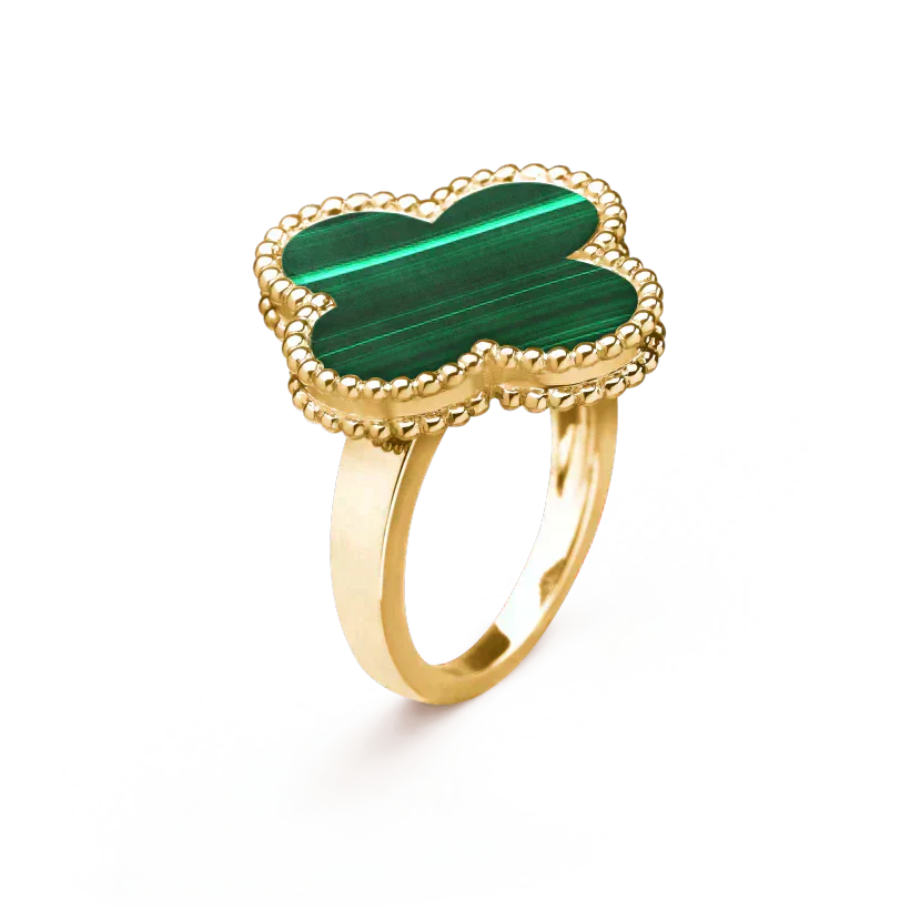 [Lumi Jewels]CLOVER MALACHITE RING
