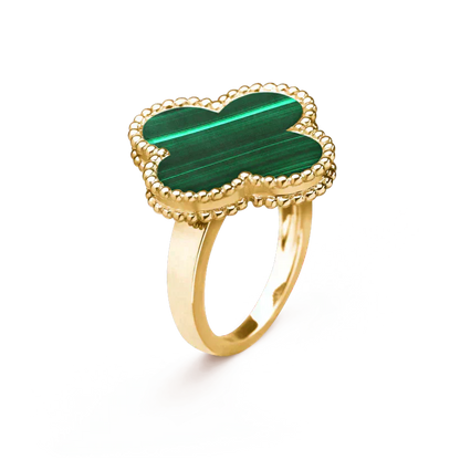 [Lumi Jewels]CLOVER MALACHITE RING