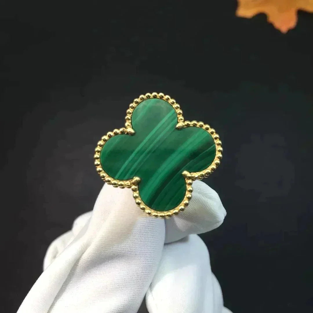 [Lumi Jewels]CLOVER MALACHITE RING