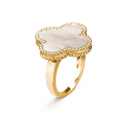 [Lumi Jewels]CLOVER WHITE MOP RING