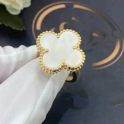[Lumi Jewels]CLOVER WHITE MOP RING