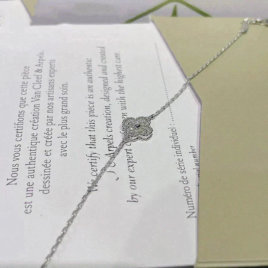 [Lumi Jewels]CLOVER  SINGLE FLOWER BRACELET SILVER