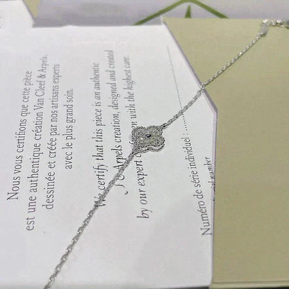 [Lumi Jewels]CLOVER  SINGLE FLOWER BRACELET SILVER