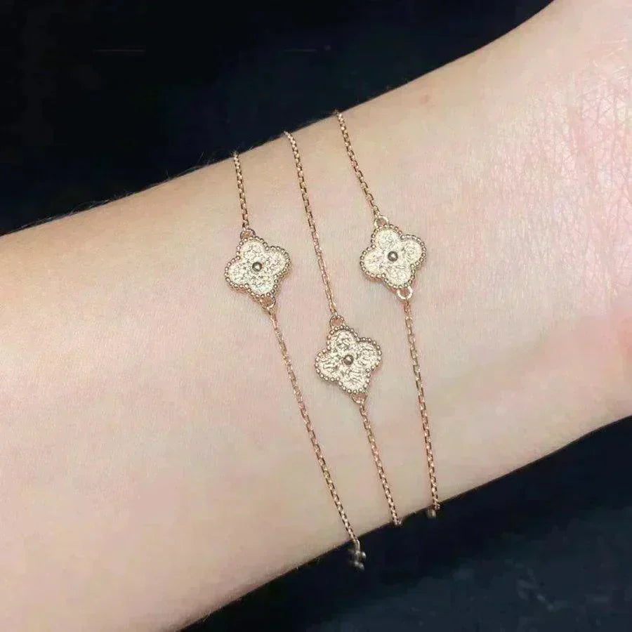 [Lumi Jewels]CLOVER SINGLE FLOWER BRACELET