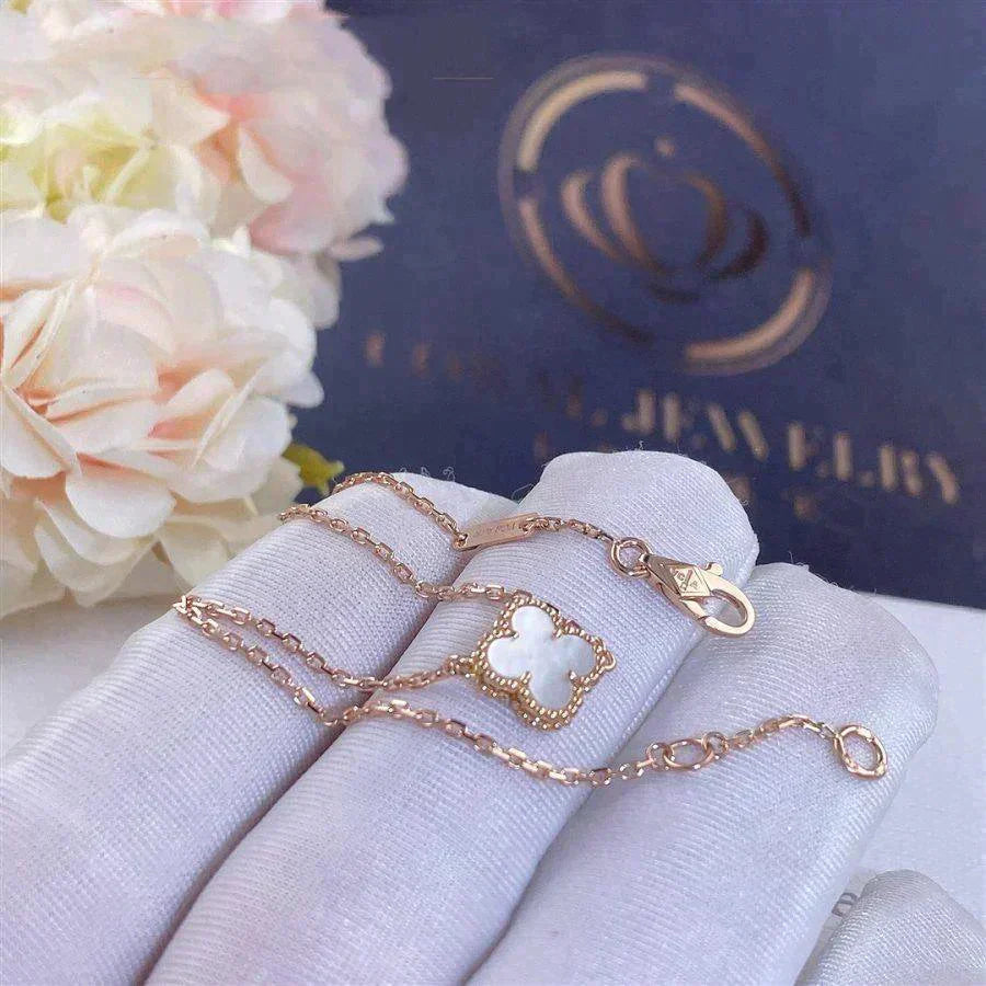 [Lumi Jewels]CLOVER WHITE MOP SINGLE FLOWER BRACELET