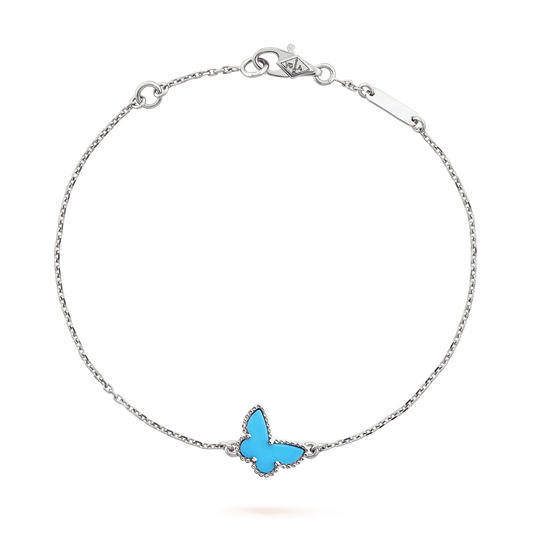 [Lumi Jewels]BUTTERFLY TURQUOISE BUTTERFLY BRACELET SILVER