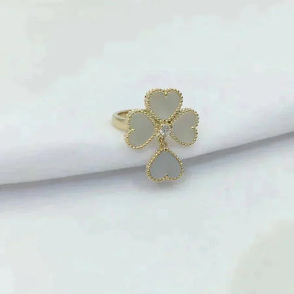 [Lumi Jewels]SWEET CLOVER WHITE MOP RING
