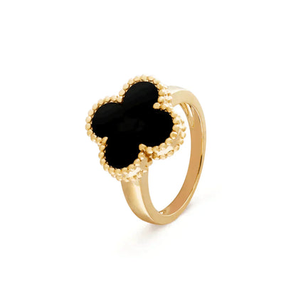 [Lumi Jewels]CLOVER ONYX RING