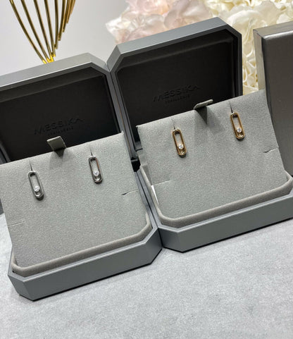 [Lumi]MOVE UNO SMALL 1 DIAMOND EARRINGS