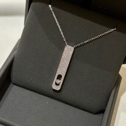 [Lumi]MY FIRST DIAMOND PAVED NECKLACE