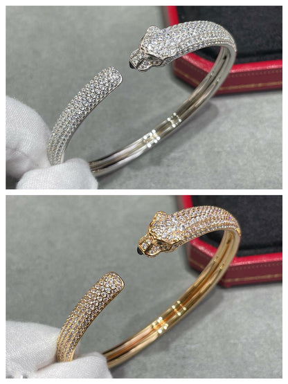 [Lumi Jewels]PANTHERE FULL DIAMOND OPEN BRACELET
