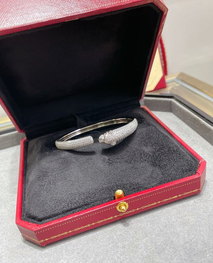 [Lumi Jewels]PANTHERE FULL DIAMOND OPEN BRACELET