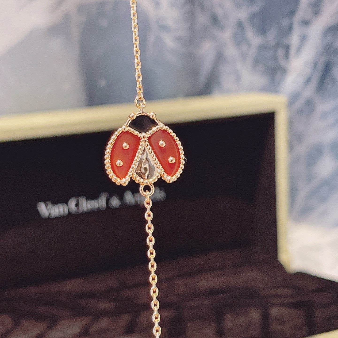 [Lumi Jewels]LUCKY SPRING 1 MOTIF PINK GOLD BRACELET