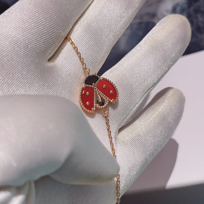 [Lumi Jewels]LUCKY SPRING 1 MOTIF PINK GOLD BRACELET