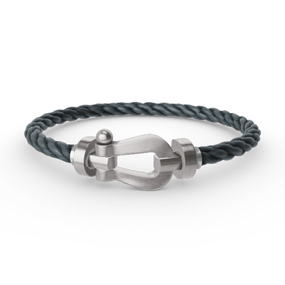 [Lumi Jewels]FORCE LARGE HORSESHOE NO DIAMOND BRACELET SILVER