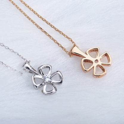 [Lumi Jewels]FIOREVER NECKLACE DIAMOND CENTER