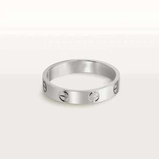 [Lumi Jewels]LOVE RING 4MM 1 DIAMOND SILVER