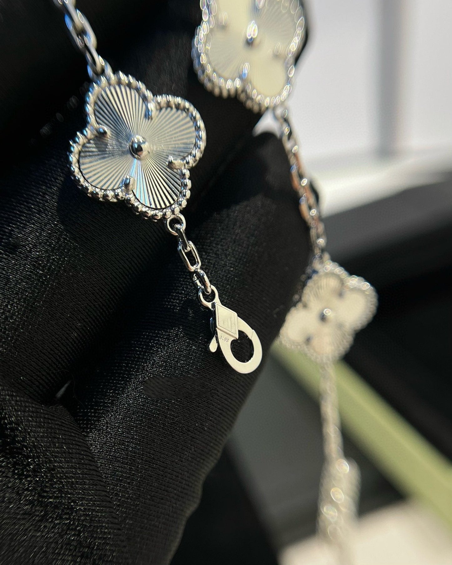 [Lumi Jewels]CLOVER SILVER 5 MOTIFS BRACELET